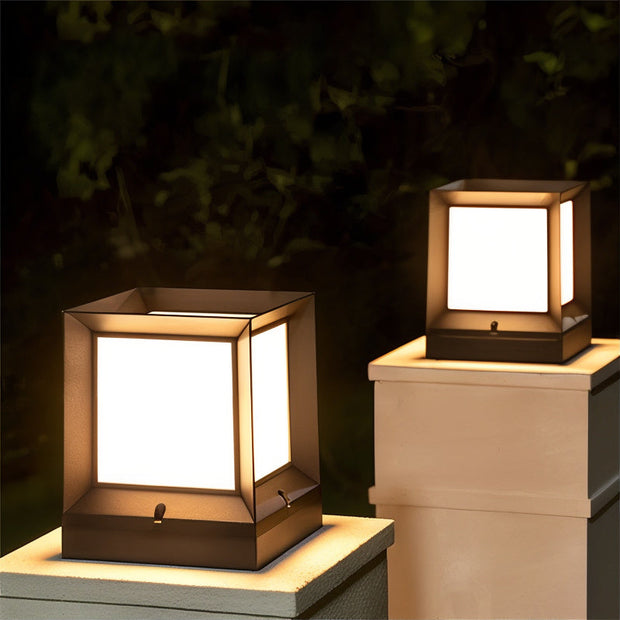 moderne außenlampe für einfahrt und garten wetterfest mit led