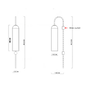 LumiÉlan Wandlicht aus Messing  Tannengrün & Mattweiß  Up/Down LED-Beleuchtung