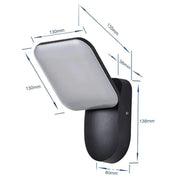 Lichtschild Bewegungslicht für Außen mit PIR Sensor wetterfest LED Außenlampe