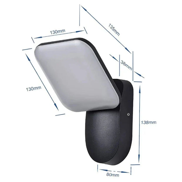 Lichtschild Bewegungslicht für Außen mit PIR Sensor wetterfest LED Außenlampe