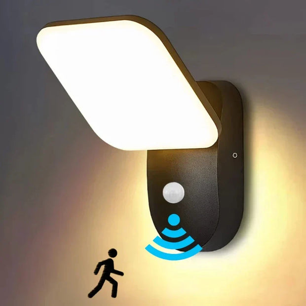 Lichtschild Bewegungslicht für Außen mit PIR Sensor wetterfest LED Außenlampe