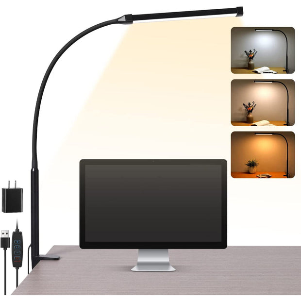 LED Schreibtischlampe dimmbar flexibel augenschonend modern USB
