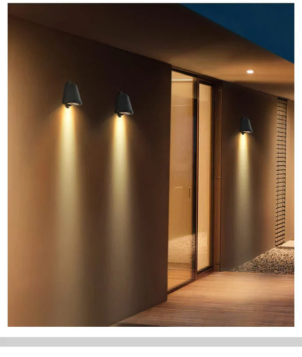 LED Außenwandleuchte wetterfest modern für Garten Balkon Terrasse