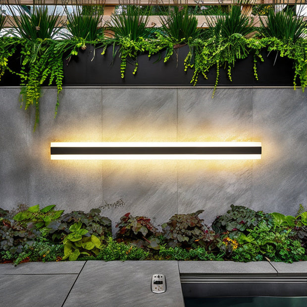 Wetterfeste Außenwandleuchte modern LED warmweiß für Garten Terrasse Hauswand