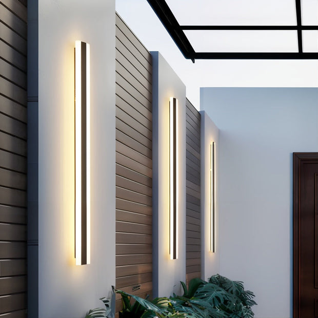 Wetterfeste Außenwandleuchte modern LED warmweiß für Garten Terrasse Hauswand
