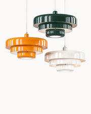 AuriLoft Pendelleuchte, Mid-Century-Pendelleuchte, Schwarz-Gold-Finish Deckenlampen