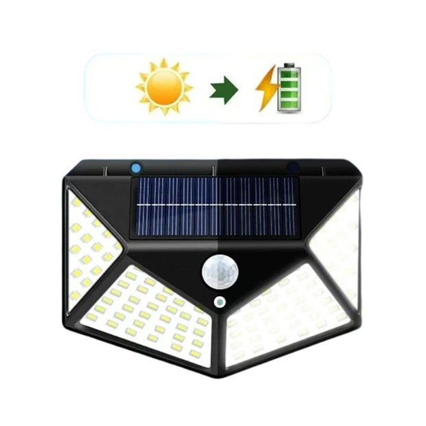 LichtWächter Solar Außenlampe mit Bewegungsmelder LED wasserdicht IP65 für Garten und Terrasse