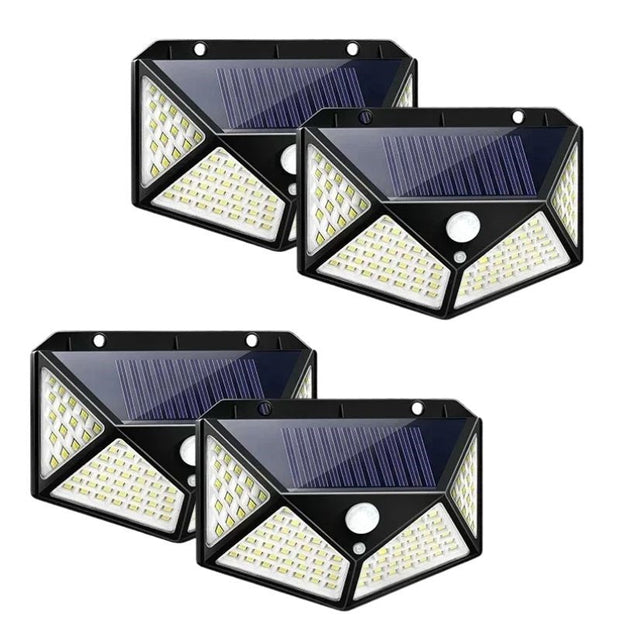 LichtWächter Solar Außenlampe mit Bewegungsmelder LED wasserdicht IP65 für Garten und Terrasse