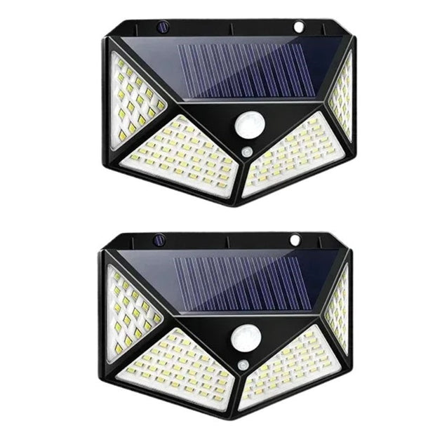 LichtWächter Solar Außenlampe mit Bewegungsmelder LED wasserdicht IP65 für Garten und Terrasse