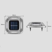 SonnenWege Lichtstein LED Gartenbeleuchtung Solar Wasserdicht Außenleuchte