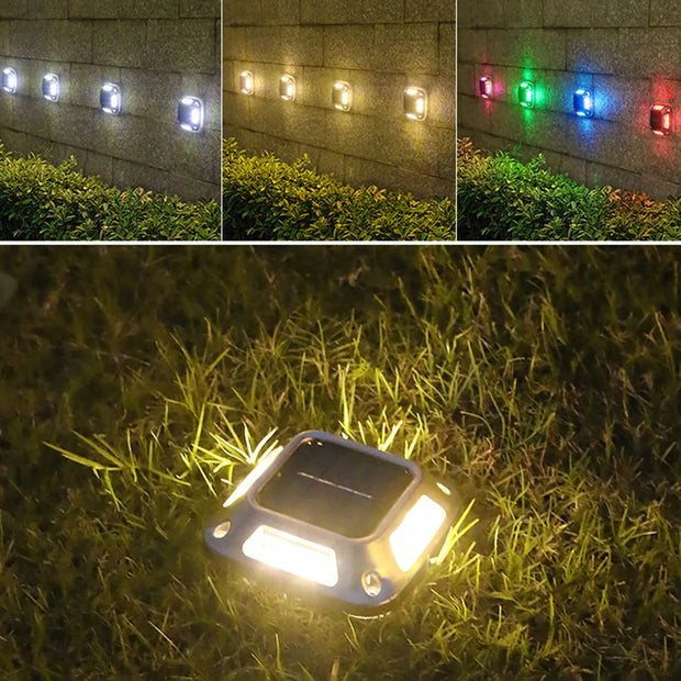 SonnenWege Lichtstein LED Gartenbeleuchtung Solar Wasserdicht Außenleuchte