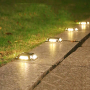 SonnenWege Lichtstein LED Gartenbeleuchtung Solar Wasserdicht Außenleuchte