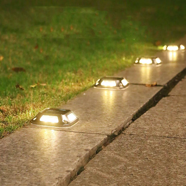 SonnenWege Lichtstein LED Gartenbeleuchtung Solar Wasserdicht Außenleuchte