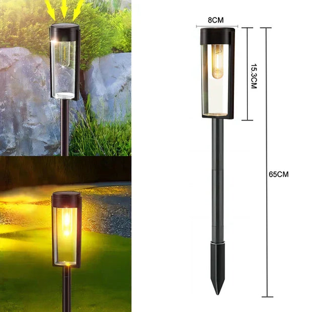 SonnenPfadlicht solar gartenbeleuchtung wegbeleuchtung kabellos wasserdicht led außen