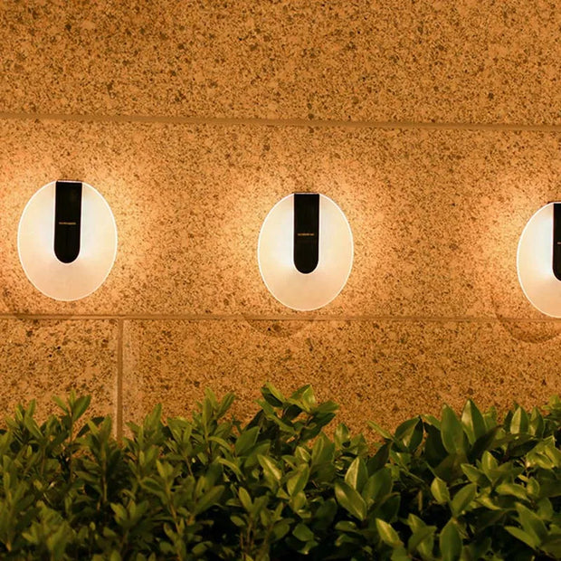 Solar LED Wandlicht für Außen Gartenbeleuchtung wetterfest modern