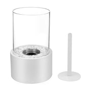 Flammenzauber Öllampe aus Glas und Metall für stimmungsvolle Beleuchtung – Vintage Design Deko Lampe
