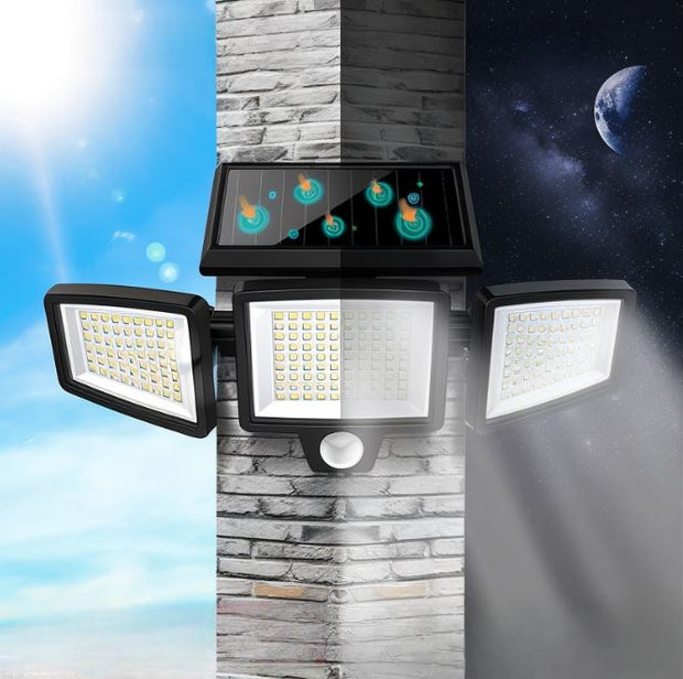 Solar Wandleuchte mit Bewegungsmelder – LED Außenlampe SolarVigil | Marthova