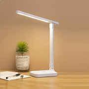 LichtFlex LED Schreibtischlampe dimmbar mit USB und Augenschutz für Büro und Zuhause