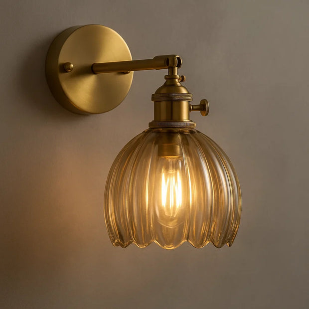 Retro Wandlampe Tulpenblüte