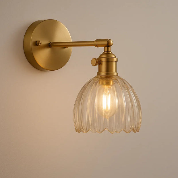 Retro Wandlampe Tulpenblüte