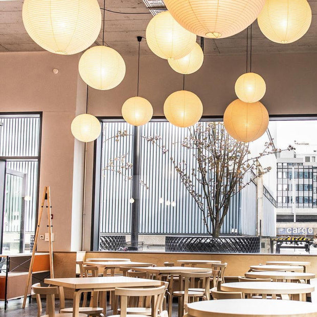 ZenLicht Hängeleuchte | Warmes Licht 2200-3500K | Eisen & Reispapier | E27