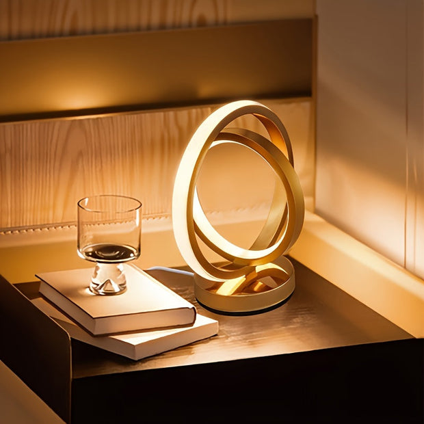 Elegante dimmbare USB LED Tischlampe für Schlafzimmer Wohnzimmer Büro
