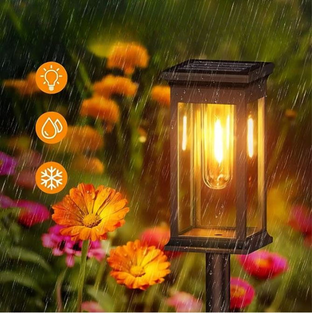 SonnenPfadlicht solar gartenbeleuchtung wegbeleuchtung kabellos wasserdicht led außen