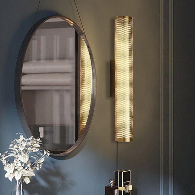 GoldÉlan Wandleuchte, Luxuriöse goldene Wandleuchte | LED, ART DECO Stil, 12W, verkabelt