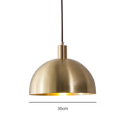 Auréla Pendelleuchte, Moderne Messing-Hängeleuchte im Mid-Century-Stil, verstellbarer Draht, E26/E27, 40W Max