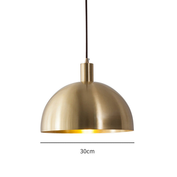 Auréla Pendelleuchte, Moderne Messing-Hängeleuchte im Mid-Century-Stil, verstellbarer Draht, E26/E27, 40W Max
