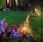 Solar Gartenlampe Gießkanne LED Beleuchtung für außen wetterfest romantisch Deko