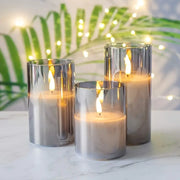 Flammenzauber LED Kerzen Set mit Fernbedienung Echtwachskerzen Flackerlicht