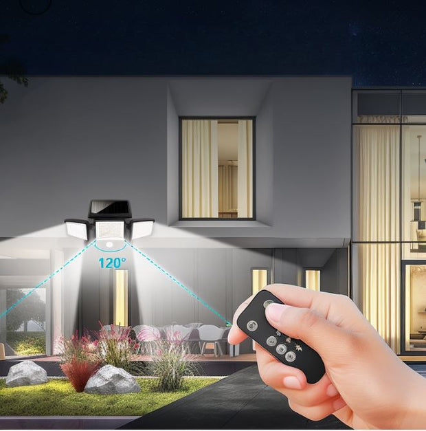 Solar Wandleuchte mit Bewegungsmelder – LED Außenlampe SolarVigil | Marthova