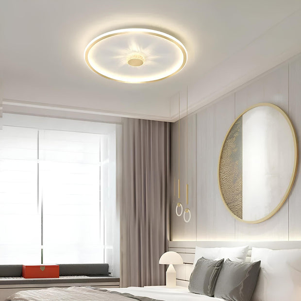 Moderne dimmbare LED Deckenlampe energiesparend für Wohnzimmer Schlafzimmer Büro