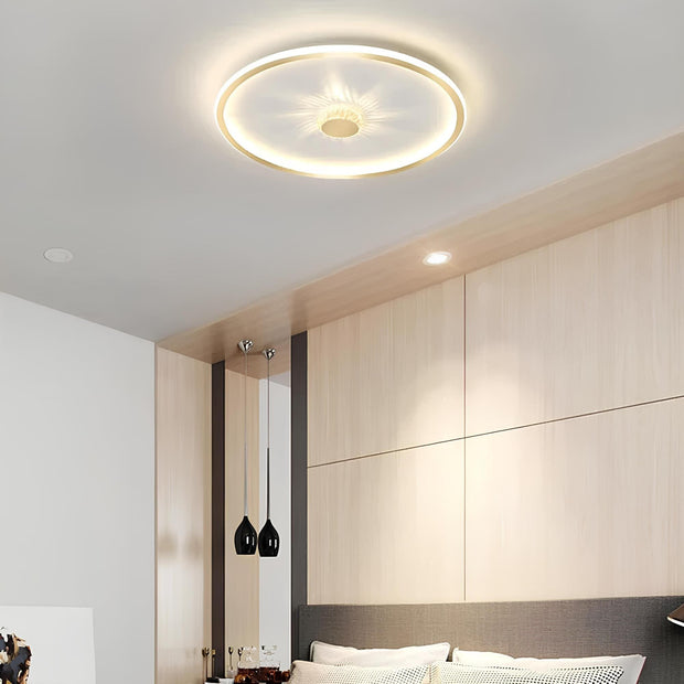 Moderne dimmbare LED Deckenlampe energiesparend für Wohnzimmer Schlafzimmer Büro