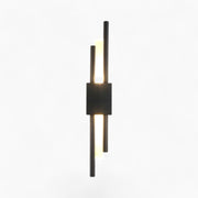 LichtWink, Metall Wandleuchte, schlankes Design, verstellbarer Arm, 2x3W LED, Schwarz/Gold
