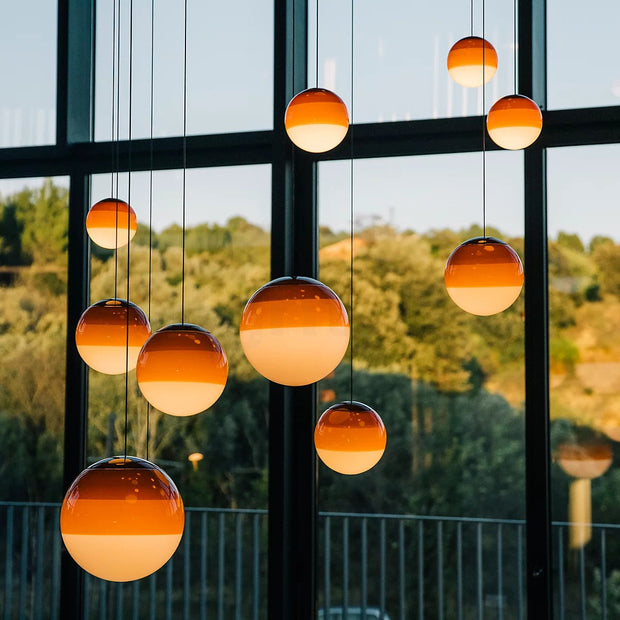 Moderne Pendelleuchte aus Nickel mit dimmbaren LEDs – LumaLinea online kaufen bei Marthova.de