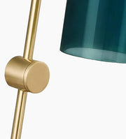 LumiÉlan Wandlicht aus Messing  Tannengrün & Mattweiß  Up/Down LED-Beleuchtung