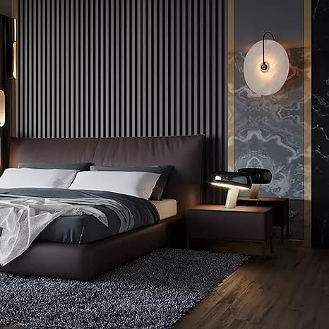 MarmorÉclat Wandlampe, LED, fest verdrahtet, umweltfreundliche Glühbirne