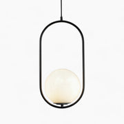 Aurélia Pendelleuchte mit goldenem Rahmen & Glas-Schirm, höhenverstellbar Deckenlampen