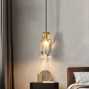 Lustra Élégance Kristallleuchte, Pendelleuchte, Kupfer & Glas, LED, 3 Lichtfarben Deckenlampen