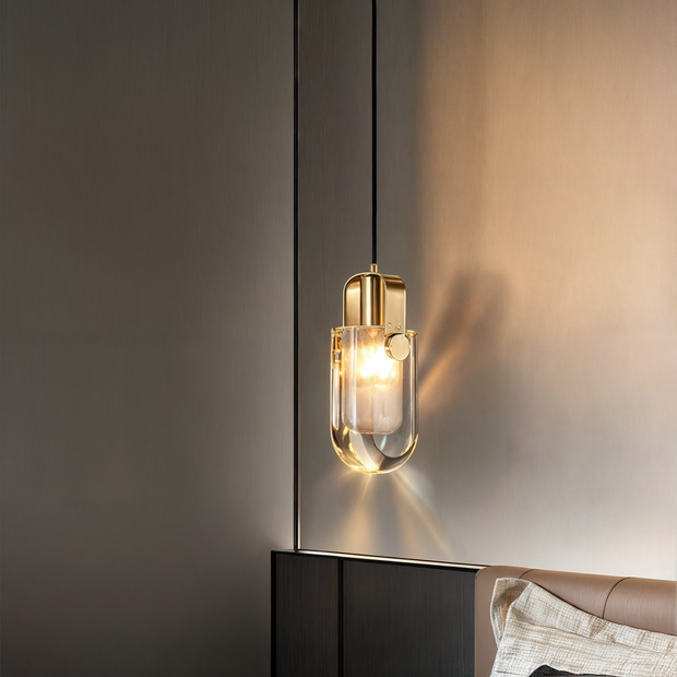 Lustra Élégance Kristallleuchte, Pendelleuchte, Kupfer & Glas, LED, 3 Lichtfarben Deckenlampen
