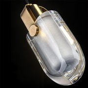 Lustra Élégance Kristallleuchte, Pendelleuchte, Kupfer & Glas, LED, 3 Lichtfarben Deckenlampen