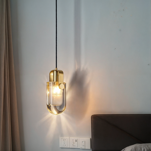 Lustra Élégance Kristallleuchte, Pendelleuchte, Kupfer & Glas, LED, 3 Lichtfarben Deckenlampen