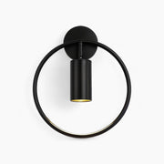 LumoÉlise Wandleuchte, Schwarz/Gold, LED, 17W, warmes/natürliches Licht
