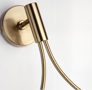 LichtLivi Wandleuchte Schwarz/Gold, G4 LED, Eisen+Glas, Up/Down Wandleuchten