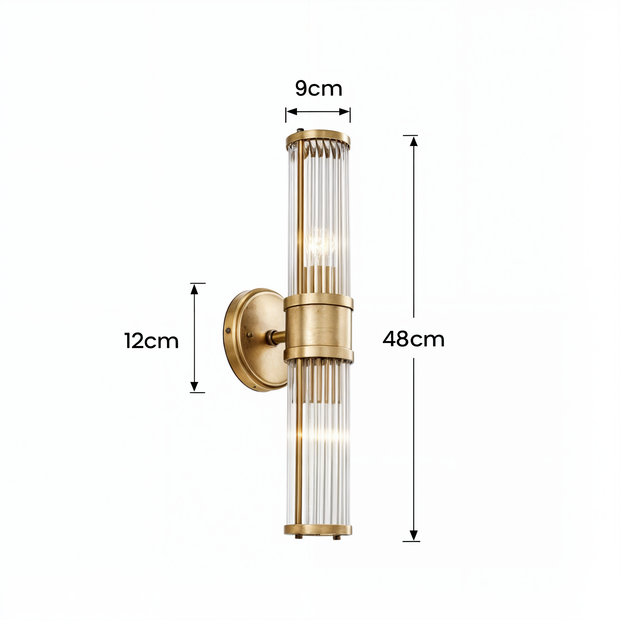 AureLux Kristall-Wandlampe