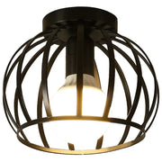 Industrielle Deckenlampe Schwarz