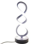 LumaSpiral LED Tischlampe mit Farbwechsel modernes Spiraldesign USB Beleuchtung