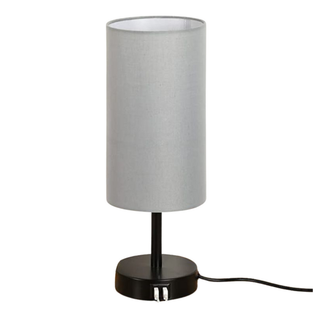 LumoTouch dimmbare LED Tischlampe mit USB Holzfuß für Schlafzimmer und Büro
